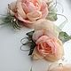 FABRIC FLOWERS. Wedding set 'Ramekin'. Jewelry Sets. fioridellavita. Online shopping on My Livemaster.  Фото №2