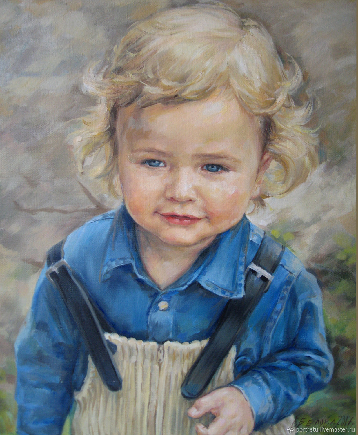 Портрет ребенка маслом