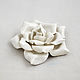 White ceramic rose for the interior. Sculpture. Elena Zaychenko - Lenzay Ceramics. Online shopping on My Livemaster.  Фото №2