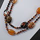 Long necklace of natural onyx. Necklace. naturalkavni. My Livemaster. Фото №5
