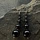  серьги из полых бусин. Серьги-продевки. KOKOSHNIKI           Jewelry studio. Интернет-магазин Ярмарка Мастеров.  Фото №2