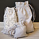 Pouch for storage of linen. Packaging. Acomadate. Ecomerce. Bags. molinialife. Online shopping on My Livemaster.  Фото №2