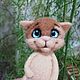 Брошь котик, брошь из шерсти, котенок, кот, Броши для детей, Уфа,  Фото №1