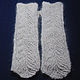 Women's knitted fingerless gloves Figure on the glass. Mitts. Warm Yarn. My Livemaster. Фото №5