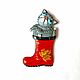 Cat brooch 'Puss in a boot', Brooches, Irbit,  Фото №1