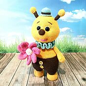 Куклы и игрушки handmade. Livemaster - original item Knitted bee, a children`s toy. Handmade.