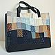 Original bag made of thick cotton with quilting techniques, Tote Bag, Moscow,  Фото №1