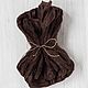 Silk handkerchiefs, Chocolate 10 oz. Italian factory DHG, Fabric, Berdsk,  Фото №1