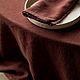 Linen with cotton, cinnamon color, width 150 cm. Fabric. pr-lavochka. My Livemaster. Фото №4