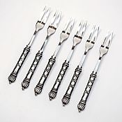 Посуда handmade. Livemaster - original item Set of ROYAL LILY (6 PCs.) forks dia canape. Forks Diners.. Handmade.