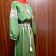 Embroidered dress 'Jiva' JP4-281. Dresses. babushkin-komod. My Livemaster. Фото №6
