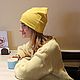 Hat made of cotton Jersey Unisex. Different colors. Caps. Katorina Rukodelnica HandMadeButik. My Livemaster. Фото №5