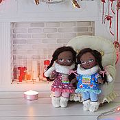 Куклы и игрушки handmade. Livemaster - original item Dolls and dolls: textile doll Dark-skinned angel. Handmade.