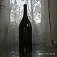 Vintage Quarter bottle 3 liters 44 cm dark green glass, Vintage interior, Ekaterinburg,  Фото №1