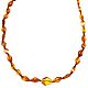 Long beads 'Crystals' made of natural amber, Beads2, Belokuriha,  Фото №1