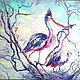 Oil painting on canvas 50/60 bird's nest 'LOVE-2', Pictures, Murmansk,  Фото №1