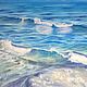 Paintings: blue sea, Pictures, Korsakov,  Фото №1