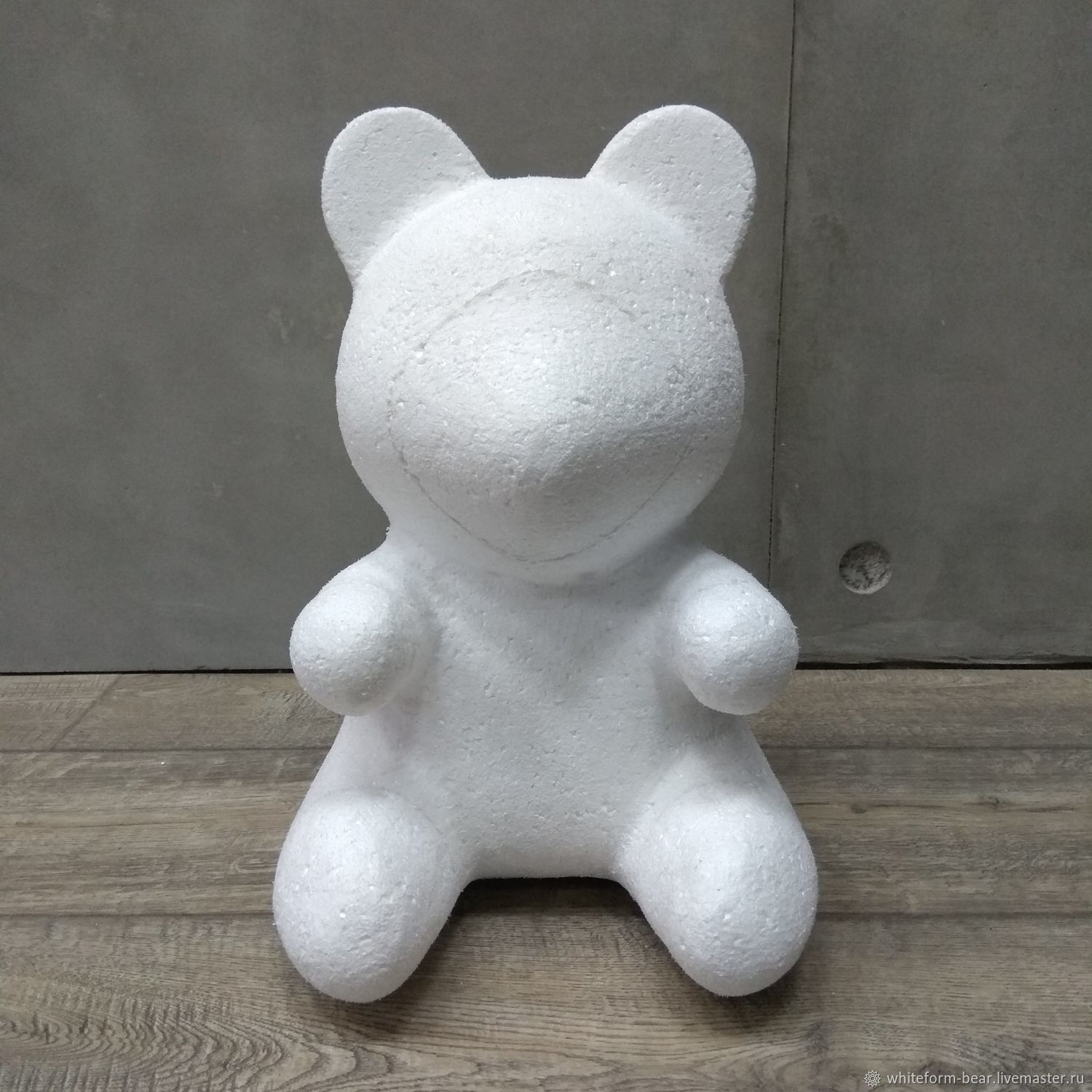 Мишка из пенопласта. Заготовка мишка из роз купить в интернет-магазине ...