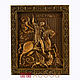 Carved icon 'George the Victorious'. Icons. 64-hobby (64-hobby). Online shopping on My Livemaster.  Фото №2