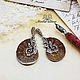 Earrings Ammonite 'Bindweed', Earrings, Moscow,  Фото №1