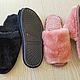 Sheepskin slippers 2 pairs husband wives. Slippers. Warm gift. Online shopping on My Livemaster.  Фото №2