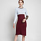 Knitted dress made of cotton and cashmere with a round neck in Colo color, Dresses, Tolyatti,  Фото №1