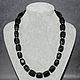 Natural Black Tourmaline and Agate Cut Beads, Beads2, Moscow,  Фото №1