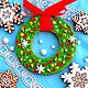 Gingerbread Christmas wreath. Christmas gingerbread. Gingerbread Cookies Set. sweets for joy (galinadenisenko). My Livemaster. Фото №5