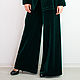Pants emerald green Trousers women Palazzo Pants, Pants, Sofia,  Фото №1