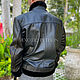 Python and lamb leather jacket with fur. Mens outerwear. exotiqpython. My Livemaster. Фото №6
