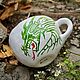 Dragon Drakaris Mug Mother of Dragons. Mugs and cups. DASHA LEPIT | Ceramic tableware. Online shopping on My Livemaster.  Фото №2