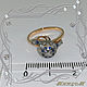 Ring 'Diamond BALL' gold 585, diamonds, sapphires. VIDEO. Rings. MaksimJewelryStudio. My Livemaster. Фото №4