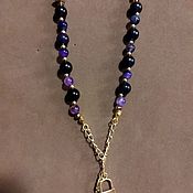 Комплект ( ожерелье с цепочкой, сережки)