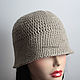 Order A linen-colored hat made of merino wool. IRINA GRUDKINA Handmade Knitwear. Livemaster. . Hats1 Фото №3