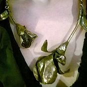 Украшения handmade. Livemaster - original item Necklace "Iris", copper, amethyst. Handmade.