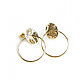 Ring earrings, crumpled textured earrings 'Holiday' gift. Earrings. Irina Moro. My Livemaster. Фото №4