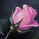 Oil painting 'Vintage rose', painting with flowers. Pictures. Lifia Art. Online shopping on My Livemaster.  Фото №2