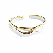 Украшения handmade. Livemaster - original item Wide silver bracelet, metal bracelet stylish. Handmade.