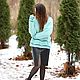 Свитер из ангоры + шапка-бини. Свитеры. LadyKnitting (Natasha_knitrussia). Ярмарка Мастеров.  Фото №4