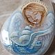 Amulet pendant with angel painting ' On the wings of Love ', Pendant, Moscow,  Фото №1