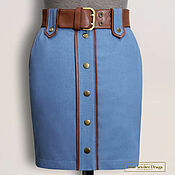 Одежда handmade. Livemaster - original item Mini pencil skirt 
