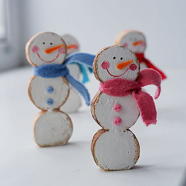 Снеговики – купить на Ярмарке Мастеров | Ручная работа и хенд мейд