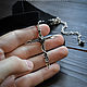 Order Black choker Sterling Silver Cross necklace pendant Gothic Jewelry. Strangell Jewelry. Livemaster. . Pendants Фото №3