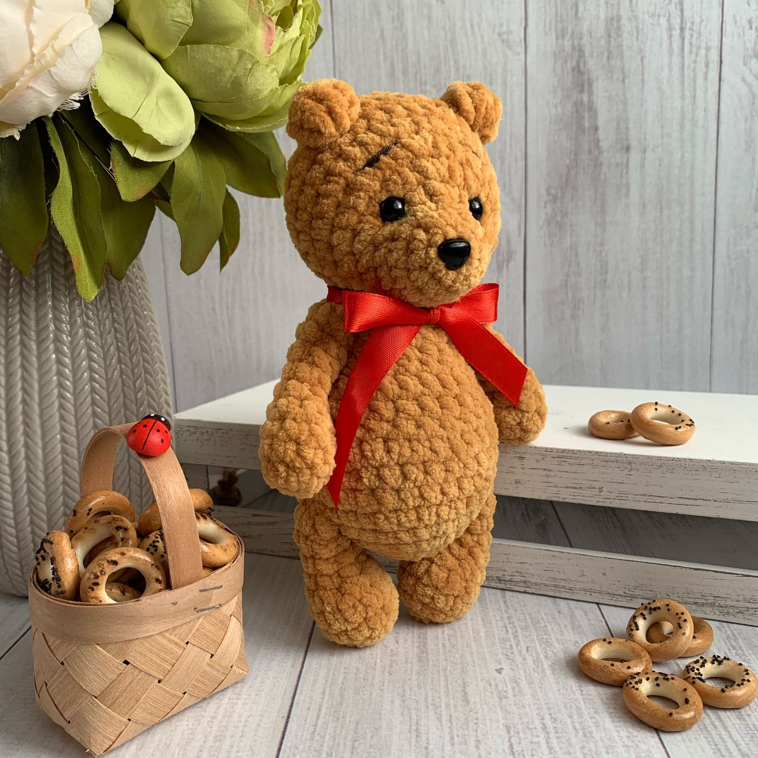 Мишка Плюшевая Игрушка в интернет-магазине на Ярмарке Мастеров | Мягкие ...