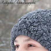 Аксессуары handmade. Livemaster - original item Felted winter hat 