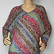 Pullover poncho knitted 'Pretty woman', Pullover Sweaters, Moscow,  Фото №1