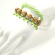 Triple green droplet bracelet, Bead bracelet, Podolsk,  Фото №1