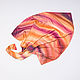 Order Orange silk scarf, jacquard. ArtBeklov. Livemaster. . Shawls1 Фото №3