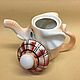 Заказать Baby elephant Mitya porcelain teapot. Veselyj farfor. Ярмарка Мастеров. . Teapots & Kettles Фото №3