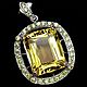 Заказать Кулон цитрин (20,70 ct), сапфир, серебро 925. Максимов - ювелир. Ярмарка Мастеров. . Кулон Фото №3